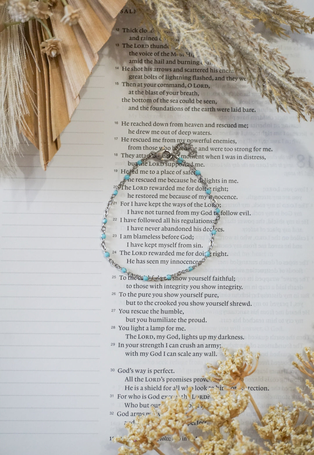 316 Stainless Steel Turquoise beaded Bracelet