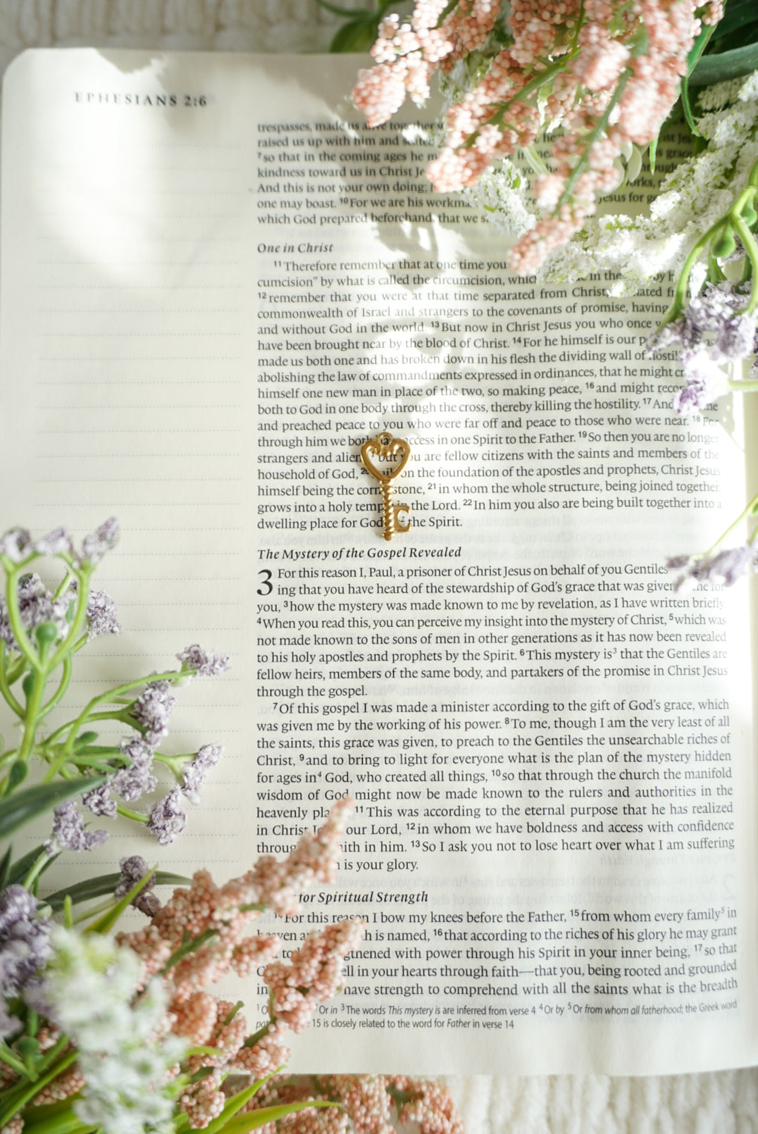 18k Gold Pvd Heart Key Charm