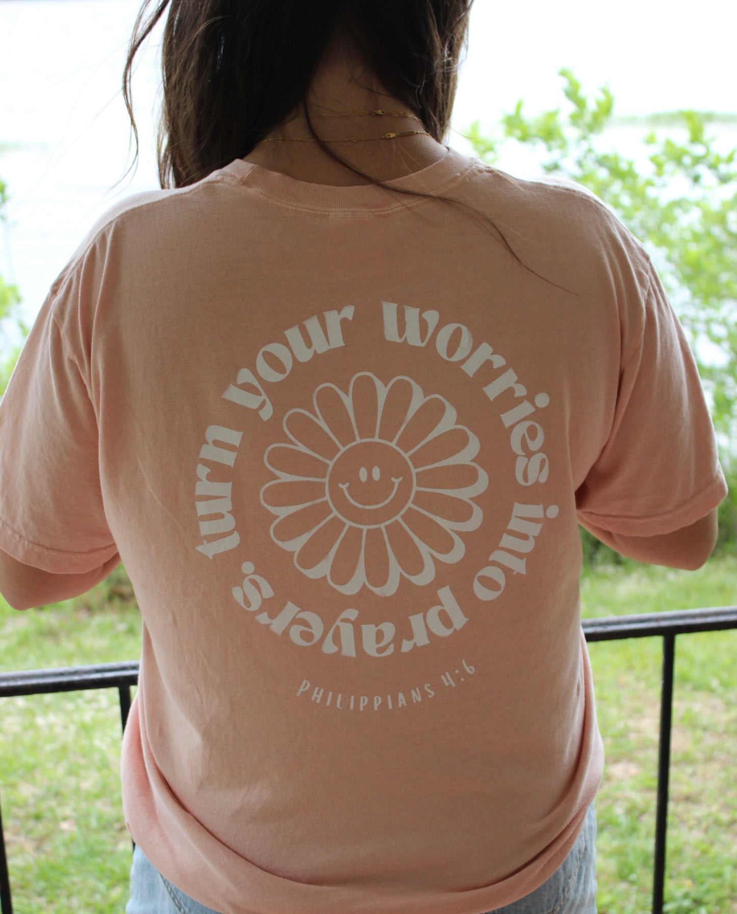 The Worries Into Prayers Tee