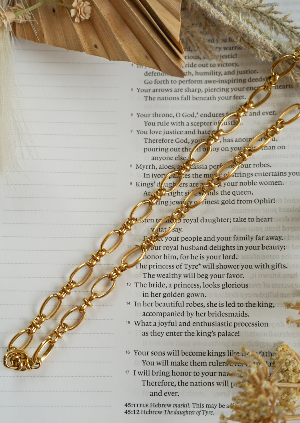 18k Gold Pvd Statement Necklace