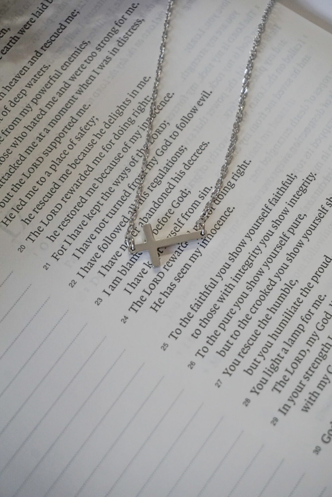 316 Stainless Steel Cross Dangle Necklace