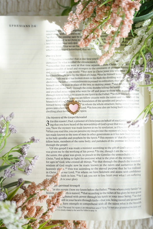 18k Gold Pvd Pink Sun Ray Heart Charm