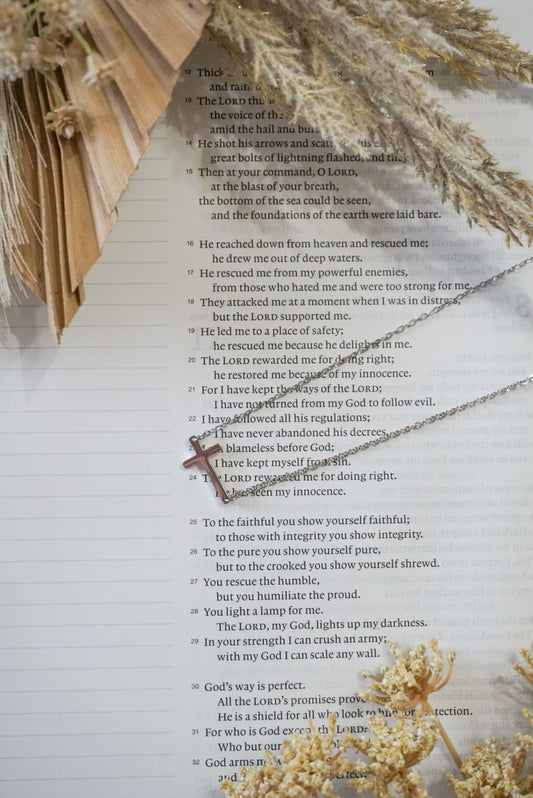316 Stainless Steel Cross Necklace