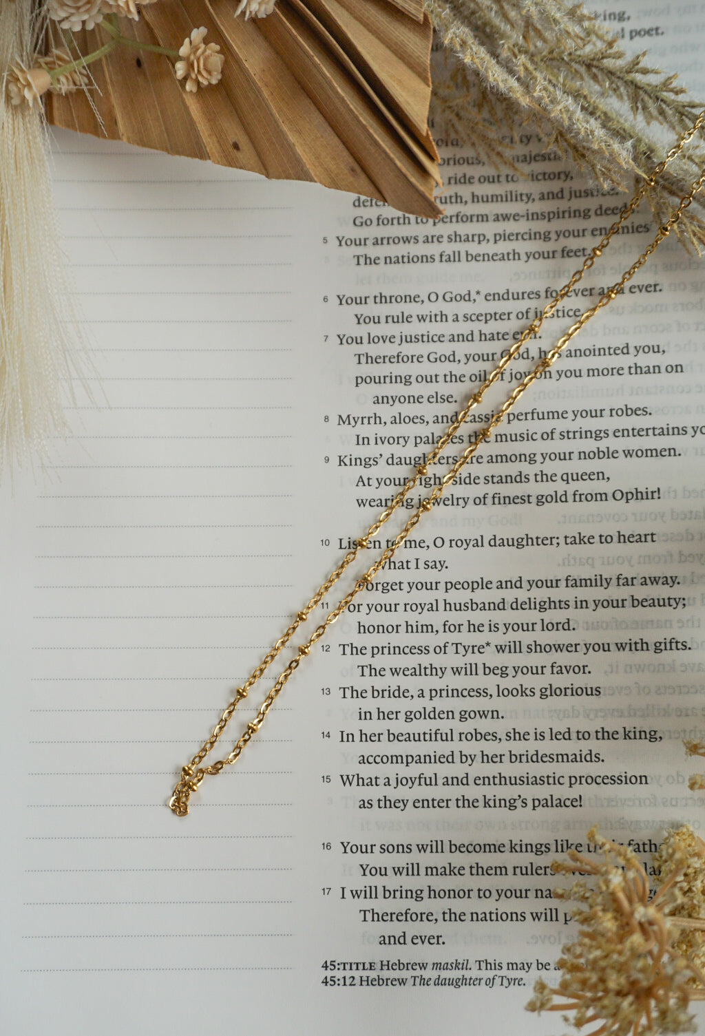 18k Gold Pvd Satellite Necklace