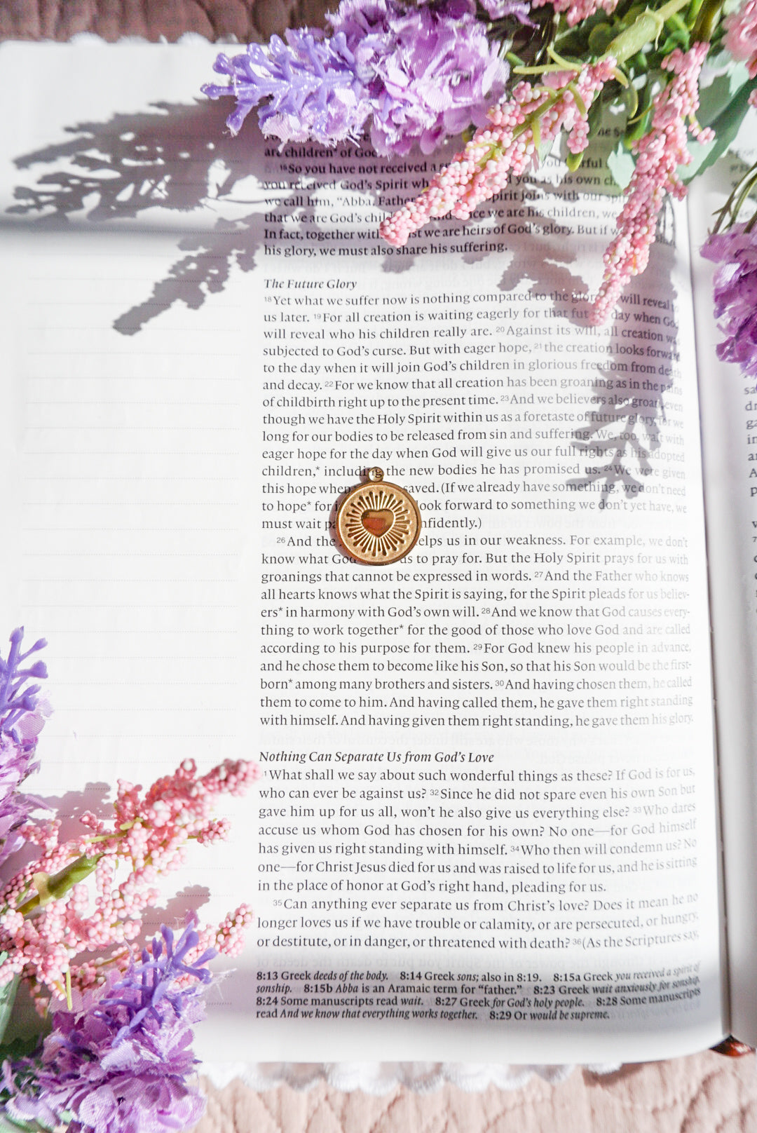 18k Gold Pvd Heart Sunburst Charm